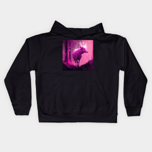 Quirky Magenta Cow Kids Hoodie